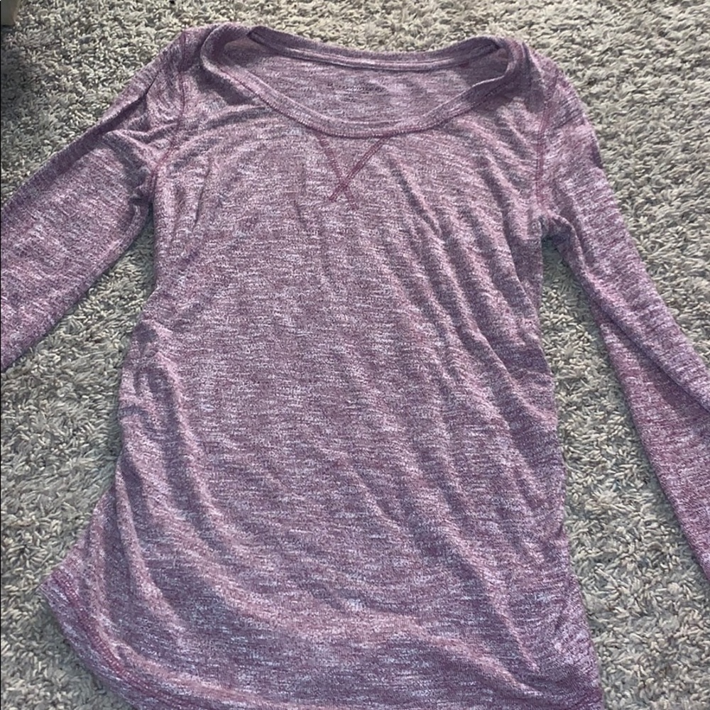 Purple long sleeve shirt